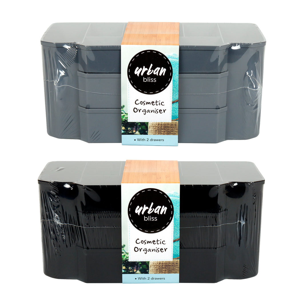 Organiser Cosmetic w 2 Draw 245x120x120 215gr 2 Asst Cols