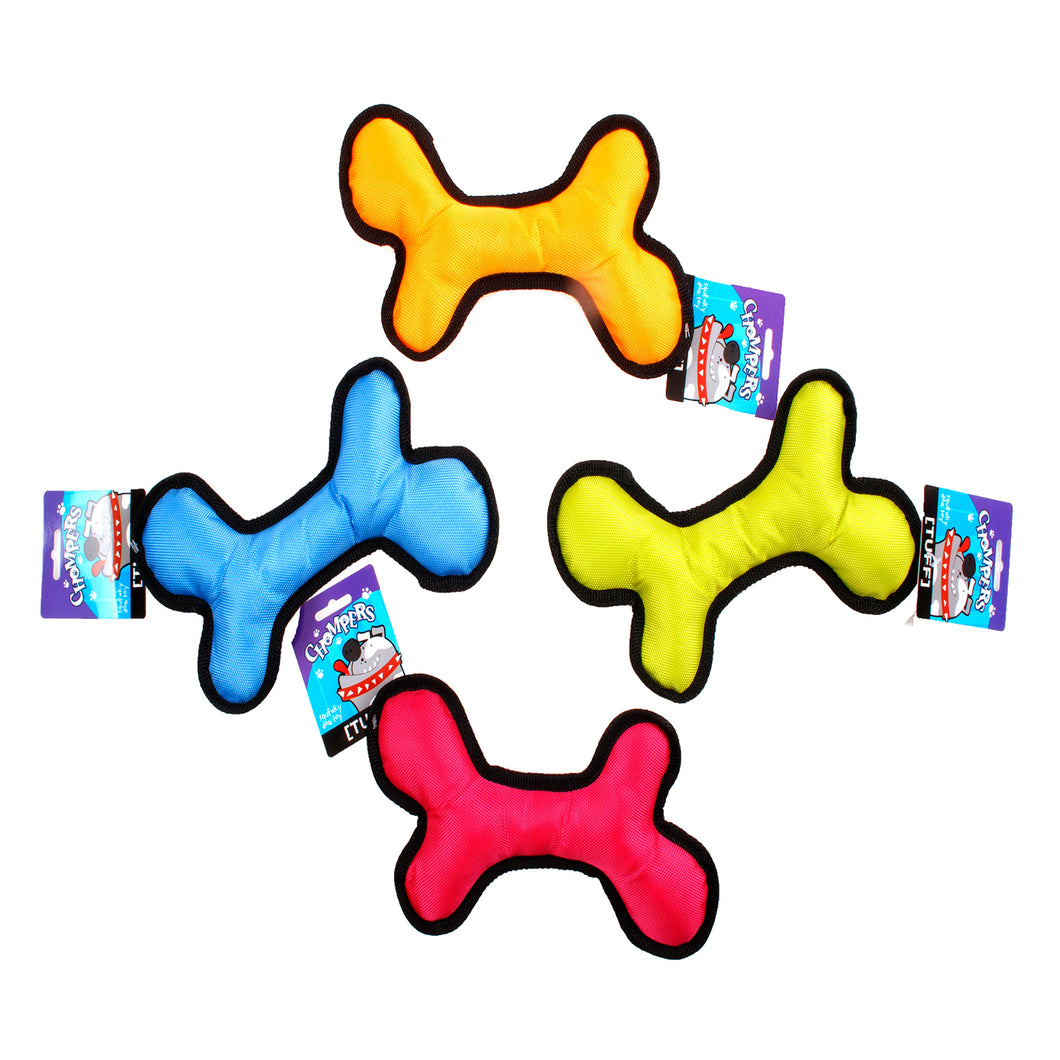 Dog Toy Squeaky Bone 26cm 4 Asstd Colours