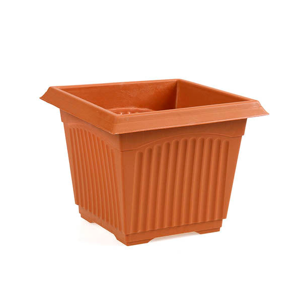 Plastic Pot Square 20x16cm Terracotta