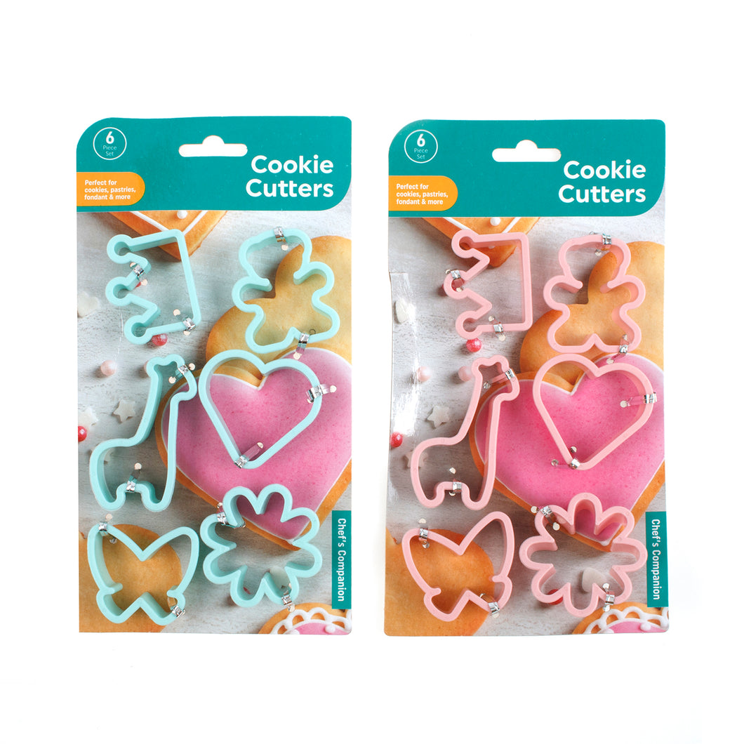 Cookie Cutters 6pcs 2 Asst Cols