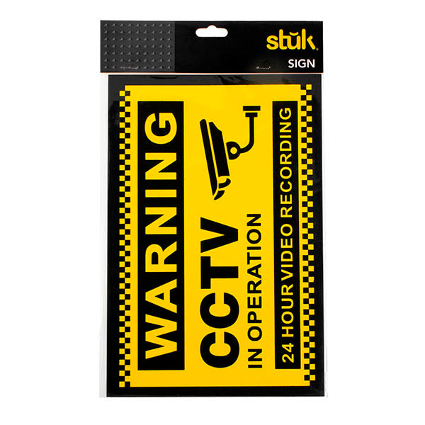 Sign Warning CCTV 20x30cm