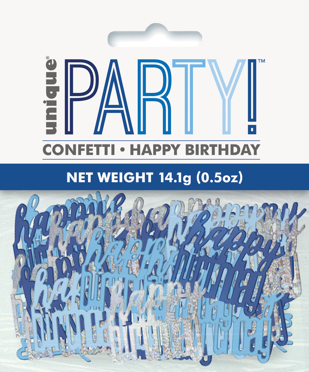 BLUE CONFETTI .5oz - Happy Birthday