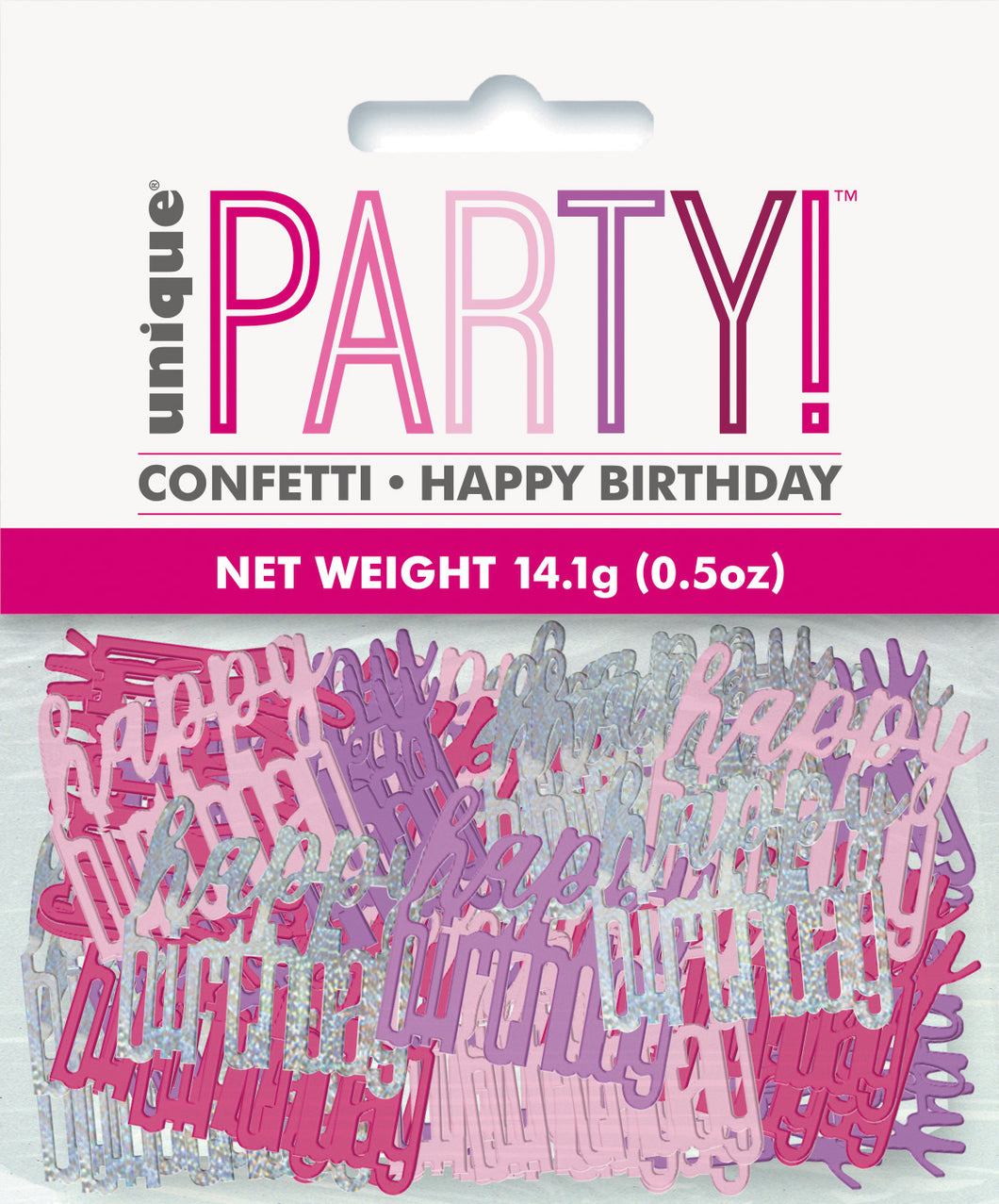 PINK CONFETTI .5oz - Happy Birthday