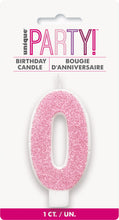 Load image into Gallery viewer, NUMERAL CANDLE 0 to 9 - PINK
