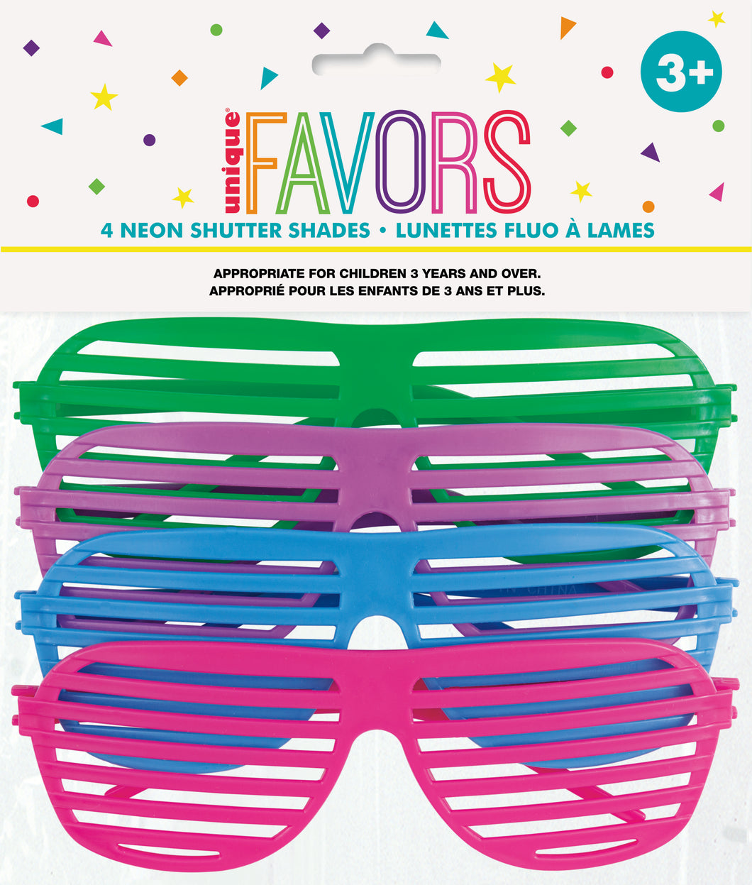 4 NEON SHUTTER SHADES