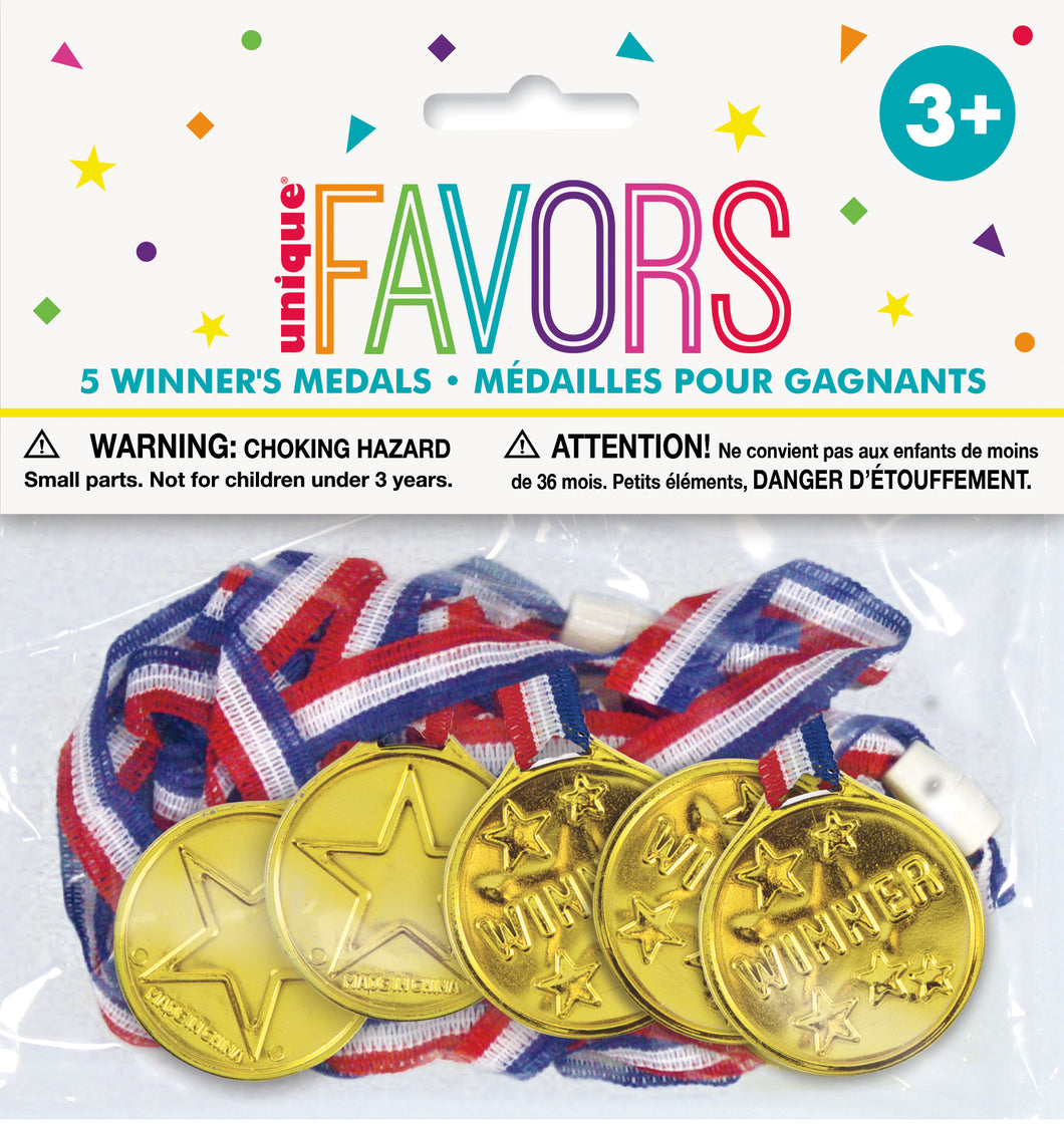 5 WINNER MEDALS