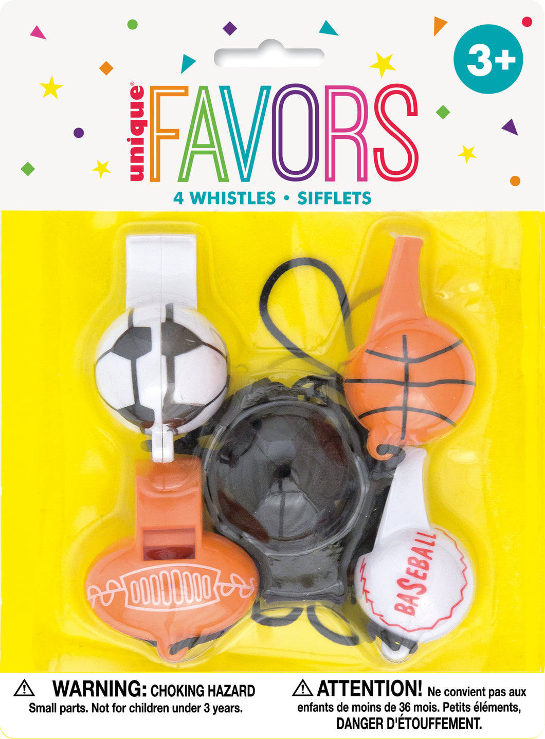 4 SPORT BALL WHISTLES