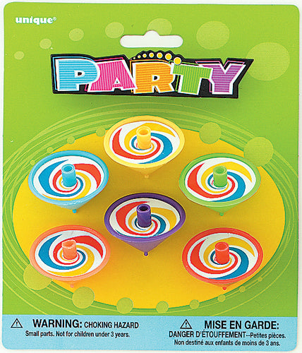 6 SPIN TOPS Supplier: Meteor Party