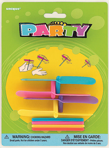 4 MINI WHIRL-A-COPTERS Supplier: Meteor Party