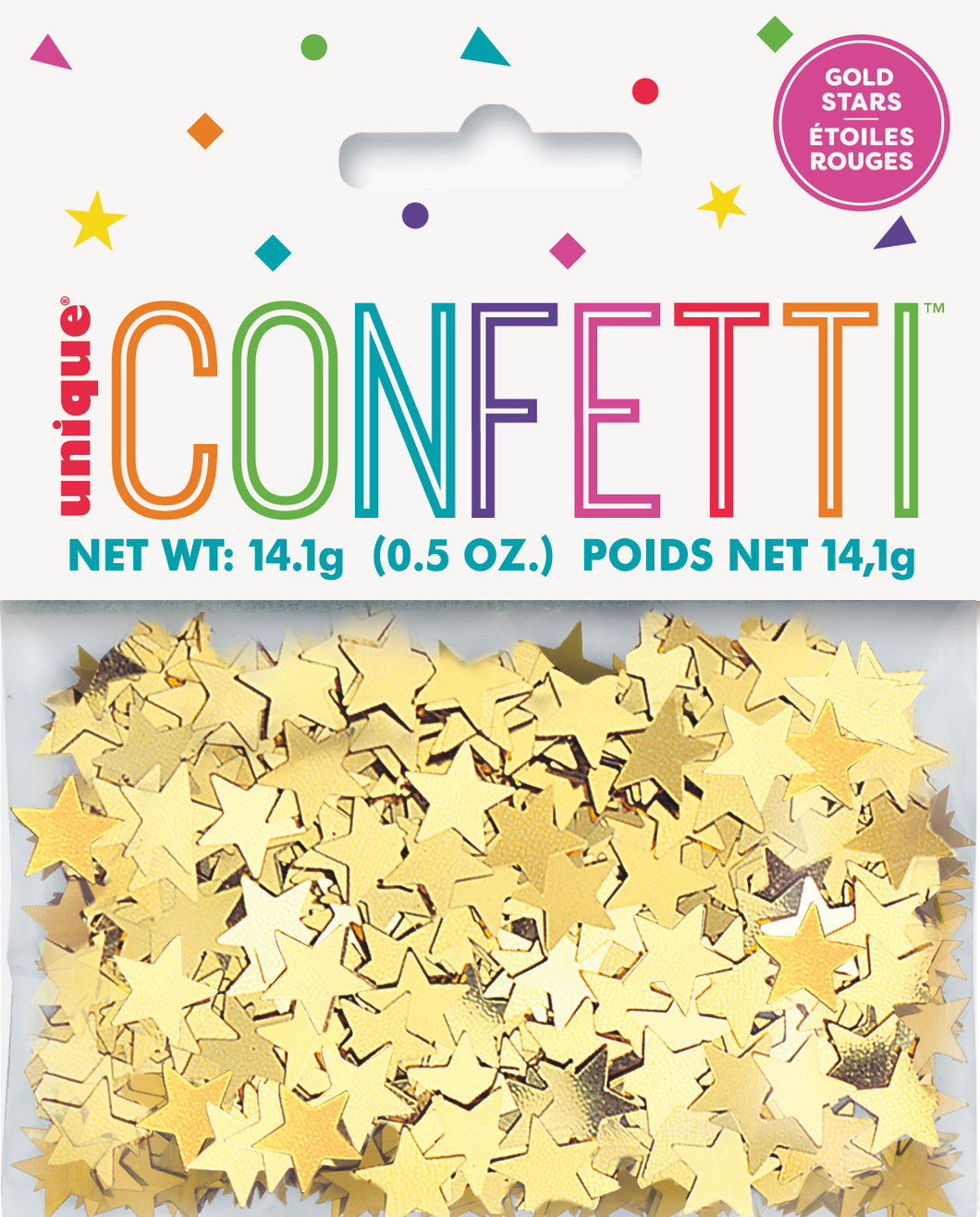 GOLD STARS CONFETTI .5oz