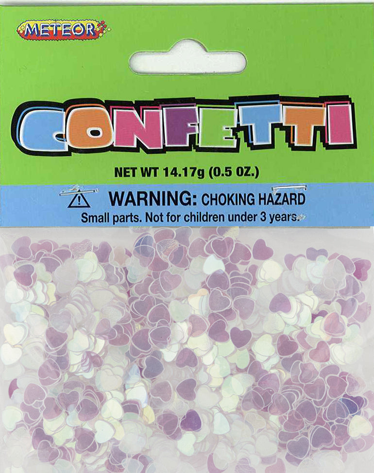 IRIDESCENT HEARTS CONFETTI.5oz