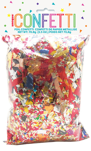 FOIL CONFETTI - 2.5oz Supplier: Meteor Party