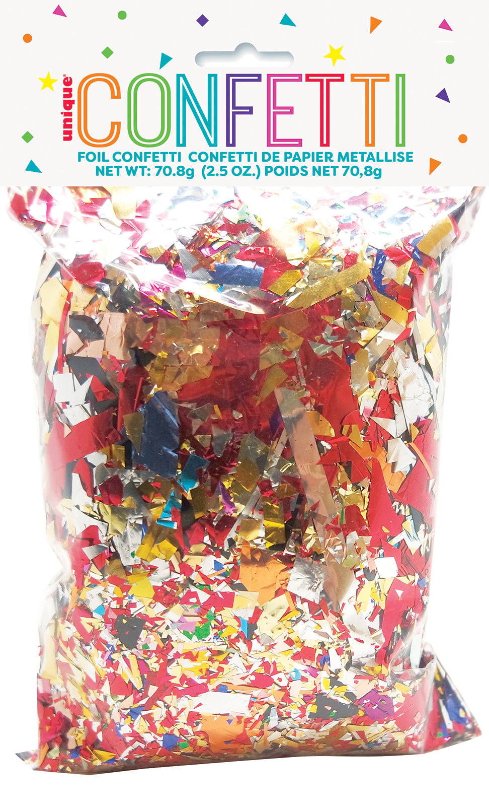 FOIL CONFETTI - 2.5oz Supplier: Meteor Party