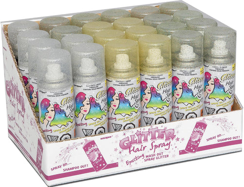 HAIR SPRAY-GLITTER AST COLOURS Supplier: Meteor Party