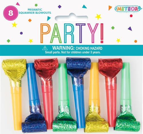 8 SQ BLOWOUTS - PRISMATIC FOIL Supplier: Meteor Party