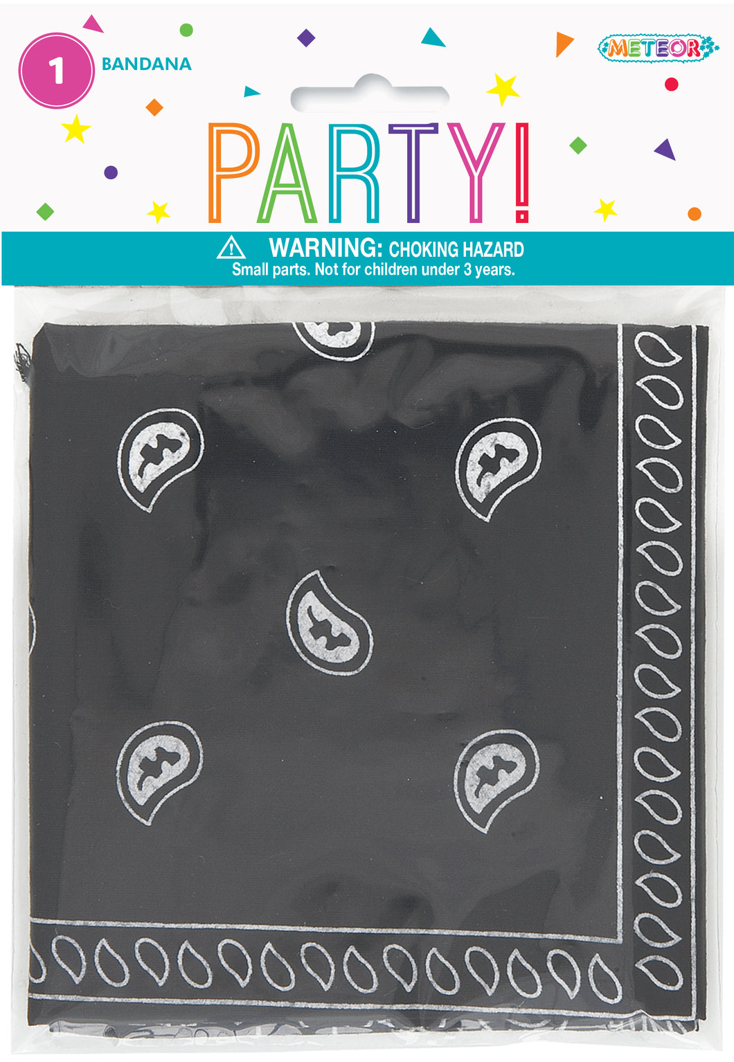 BANDANNA - PAISLEY - BLACK