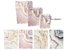Load image into Gallery viewer, MARBLE GIFT BAG WITH GLITTER (Medium, Large or X-Large)
