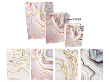 Load image into Gallery viewer, MARBLE GIFT BAG WITH GLITTER (Medium, Large or X-Large)

