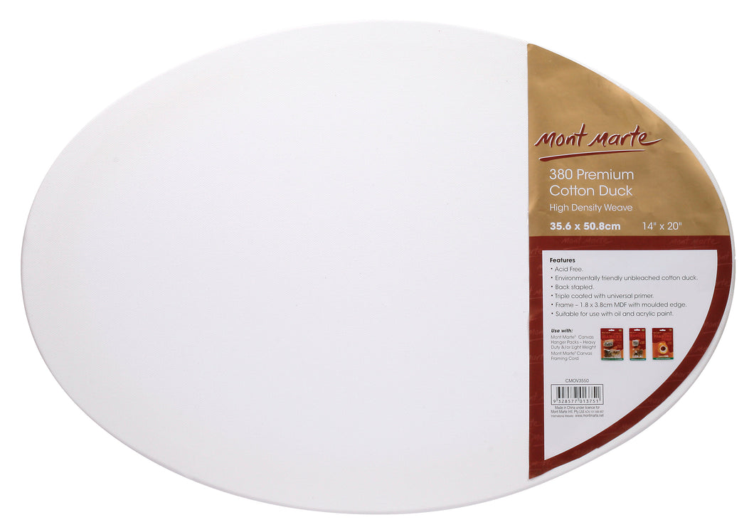 Monte Marte Canvas Oval D.T. 35.6x50.8cm