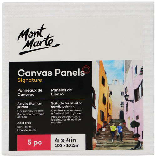 MM Canvas Panels Pack 5 10.2x10.2cm