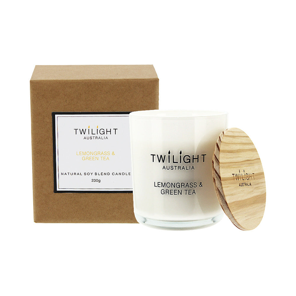 Twilight Candle Jar SOY 230g Lemongrass Green Tea