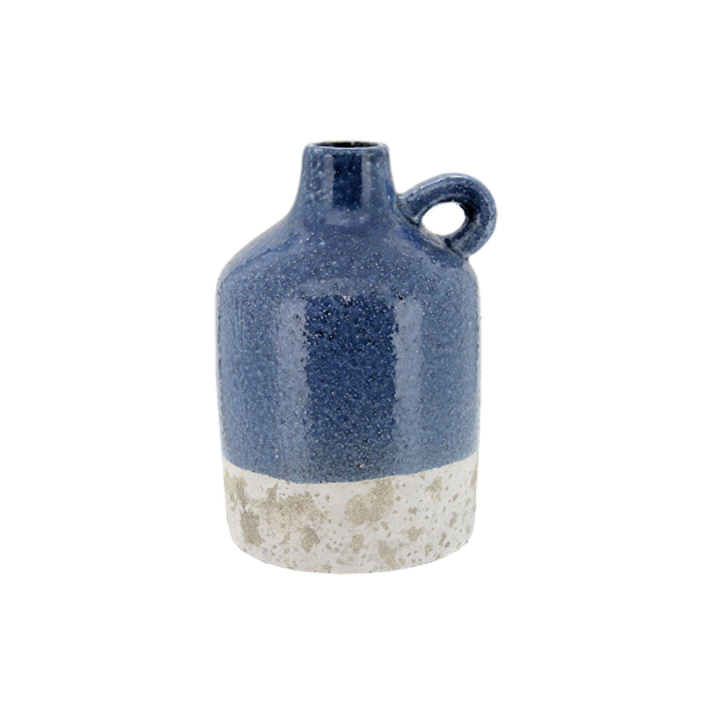 Jar Round Ceramic 14x13.5x21cm - Blue