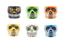 Load image into Gallery viewer, Flower Pot Skull Various Colours and Sizes
