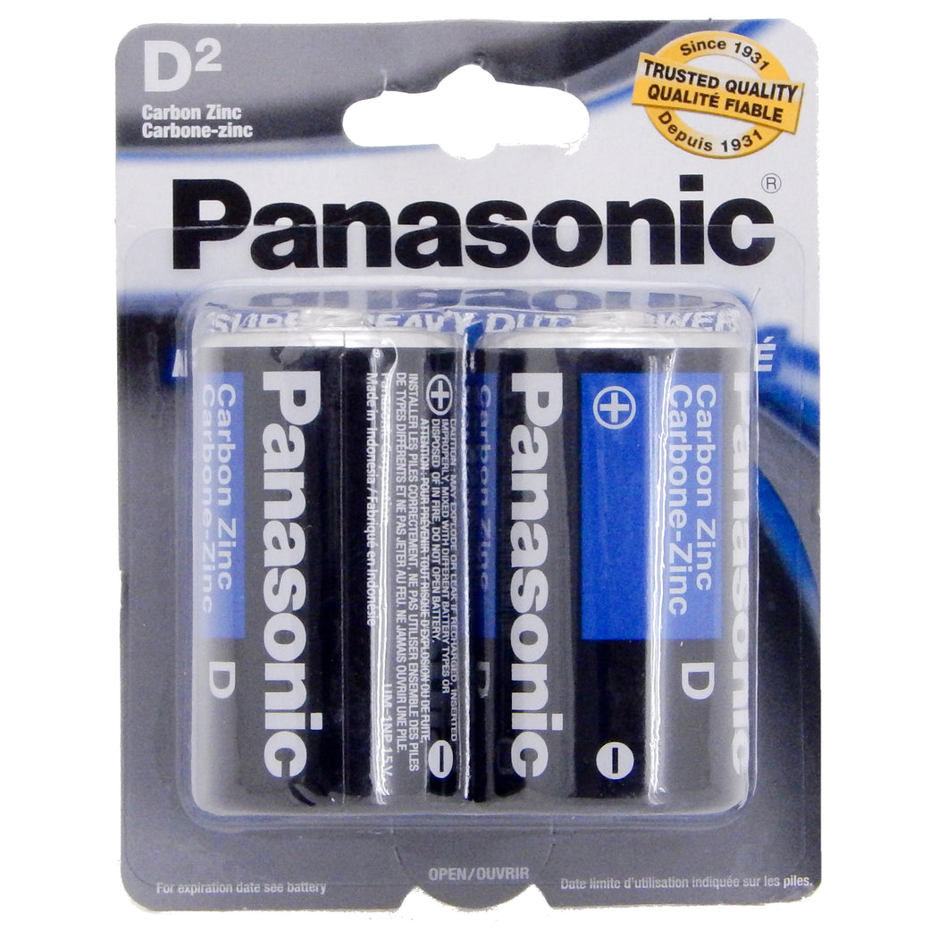 Panasonic Batteries D 2 Pk