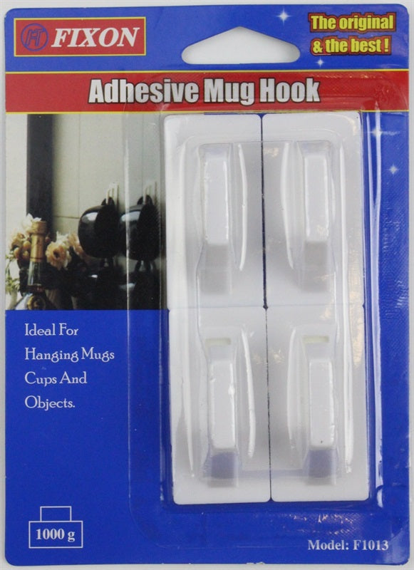 Adhesive Mug Hook Cd/4