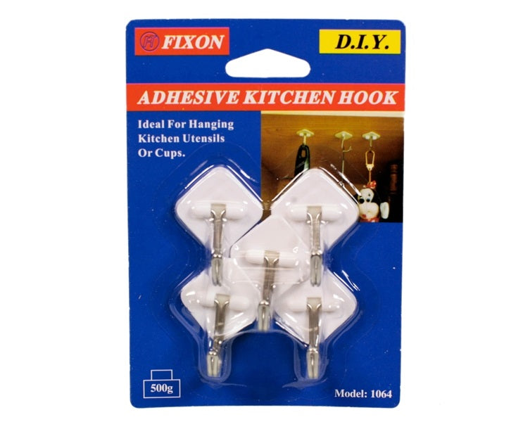 Adhesive Kitchen Hook Cd/4