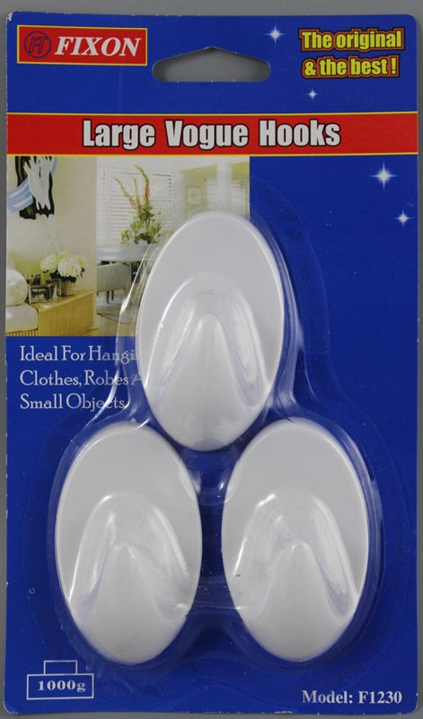 Adhesive Vogue Hook Large Cd/3
