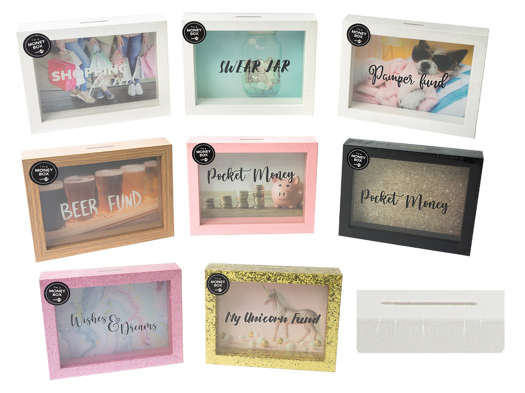 GIFT MONEY BOX Various  15X20CM