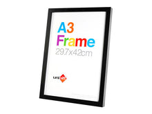 Load image into Gallery viewer, A4/A3/A1 MDF POSTER FRAMES (White, Black or Natural)
