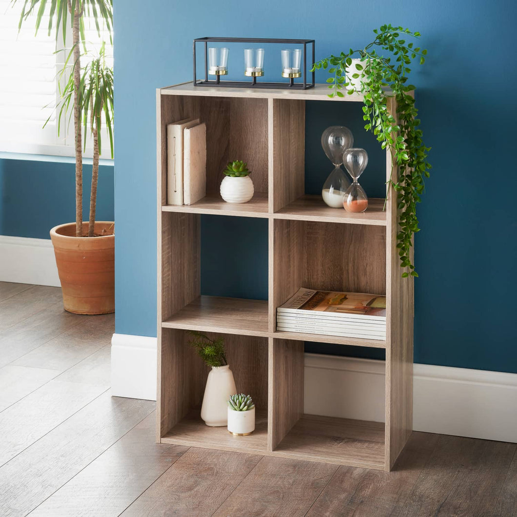 Cube 2x3 Oak 87x59x28cm