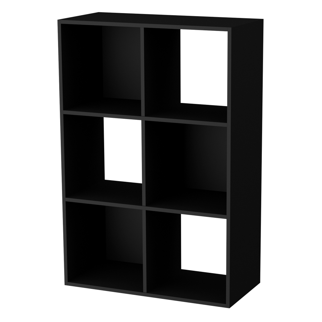 Cube 2x3 Black 87x59x28cm