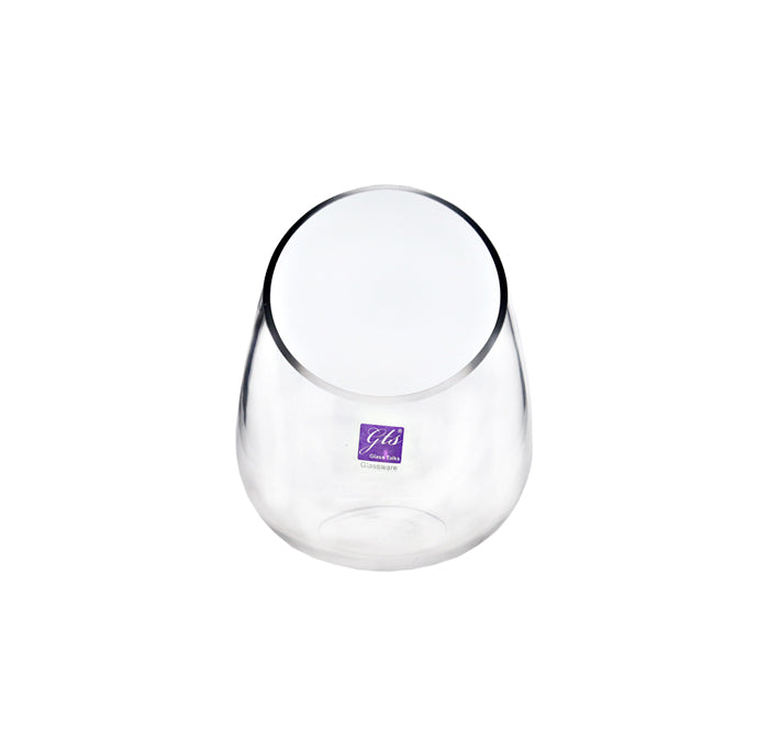 Glass Lamp with Diagonal Cut 18cm
