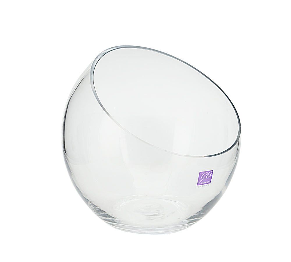 Glass Vase Cut Top Terrarium 21x22cm