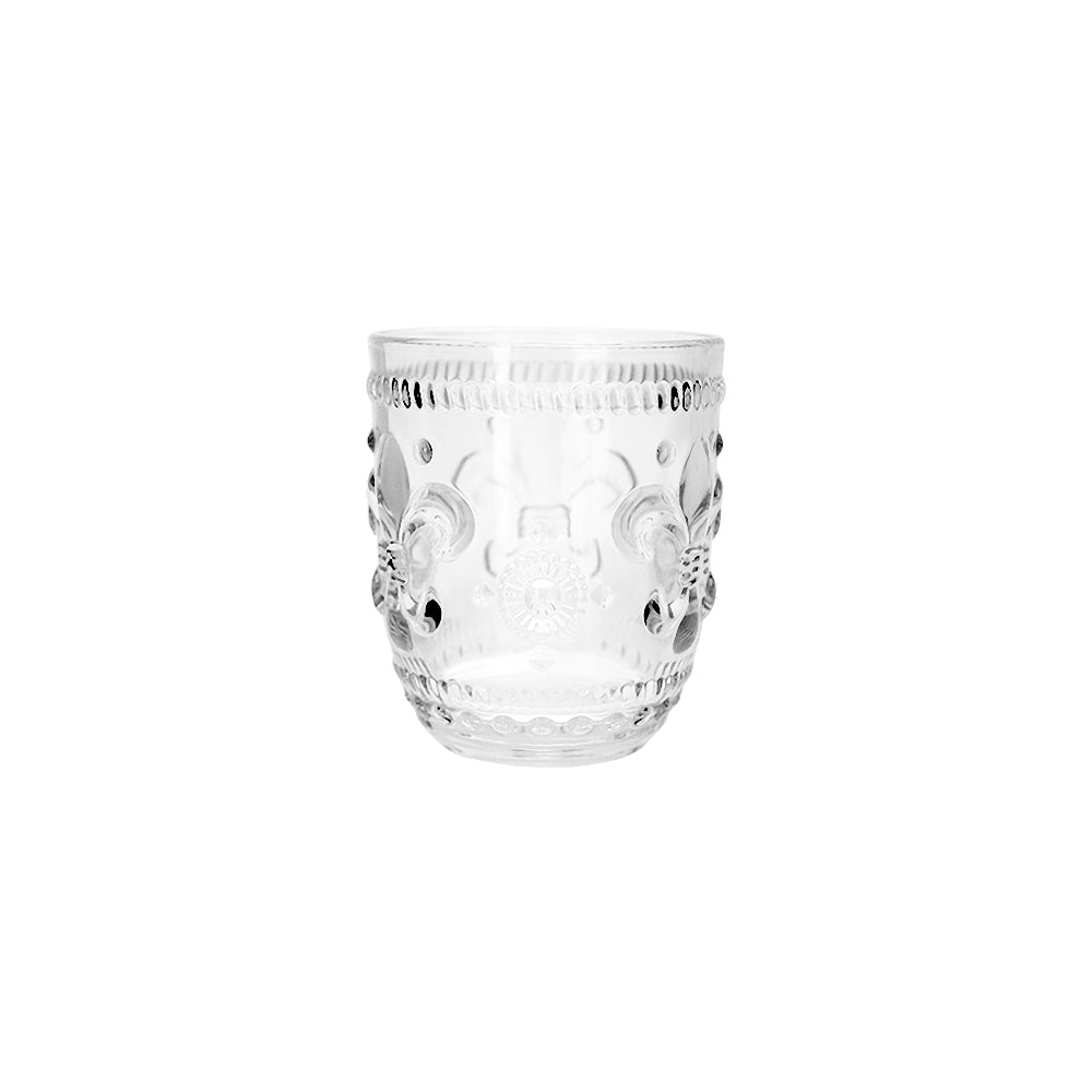 Glass Dof with Fluer-de-lis 8.5x10cm