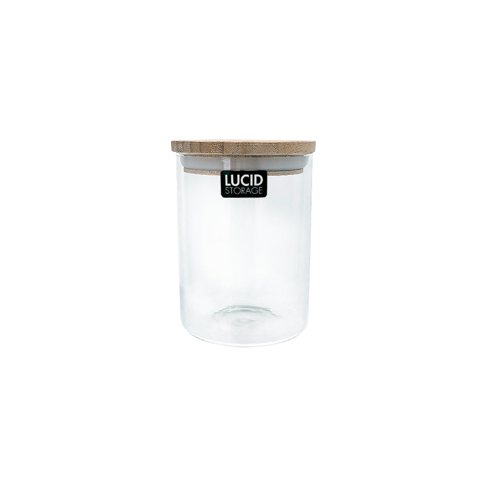 Glass Borsilicate Wood Lid 12.7cm 500ml