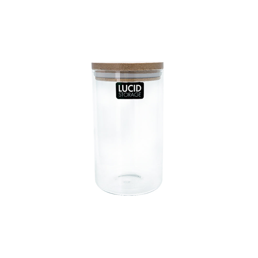 Glass Borsilicate Wood Lid 15cm 670ml