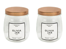 Load image into Gallery viewer, Olivia ROSE GOLD SQUAT JAR
