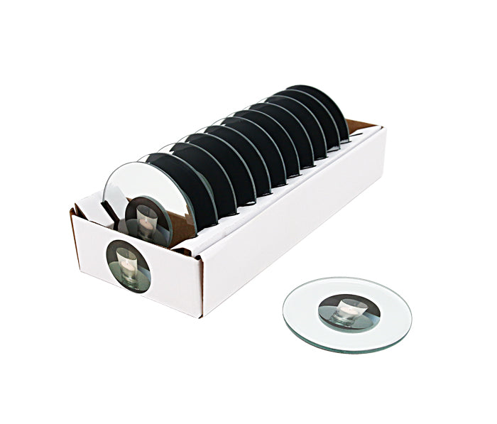 Mirror Plate Round with Beveled Edge D10cm