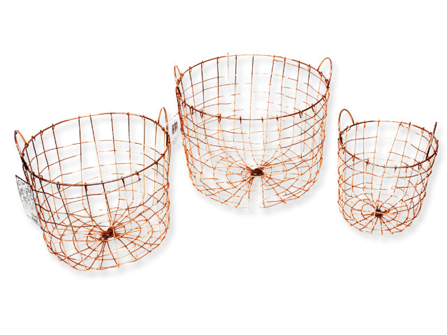 ROSE GOLD ROUND WIRE BASKET