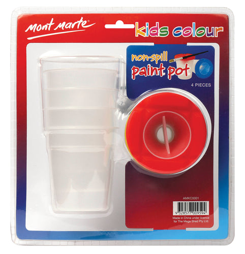 Kids Colour Plastic Paint Pots   Arts & Craft  Brand: MontMarte  SKU: AMKC0001