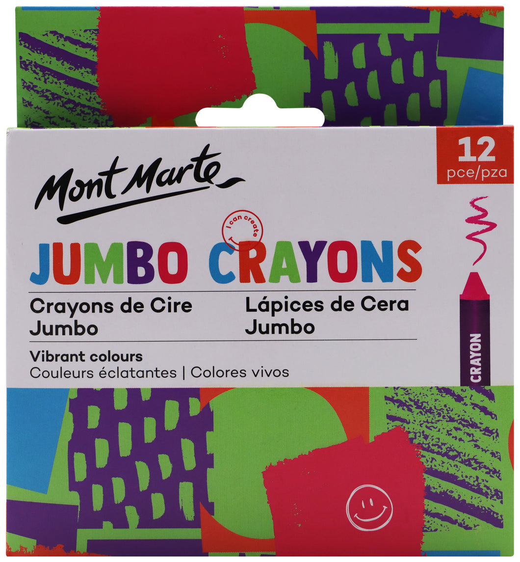Monte Marte Jumbo Crayons 12pc