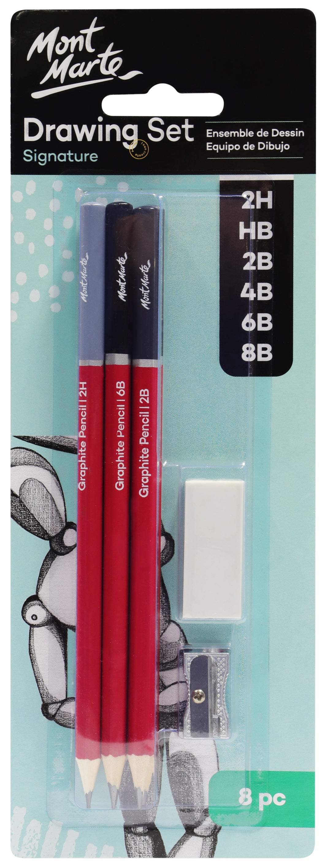 Monte Marte Drawing Set 8pc