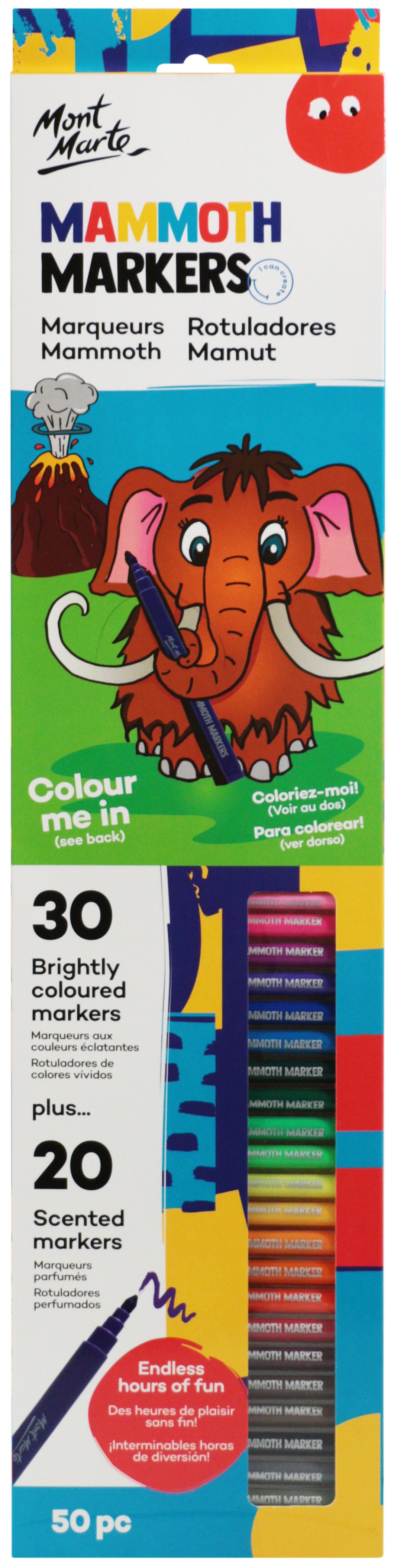 Monte Marte Mammoth Markers Set 50pc
