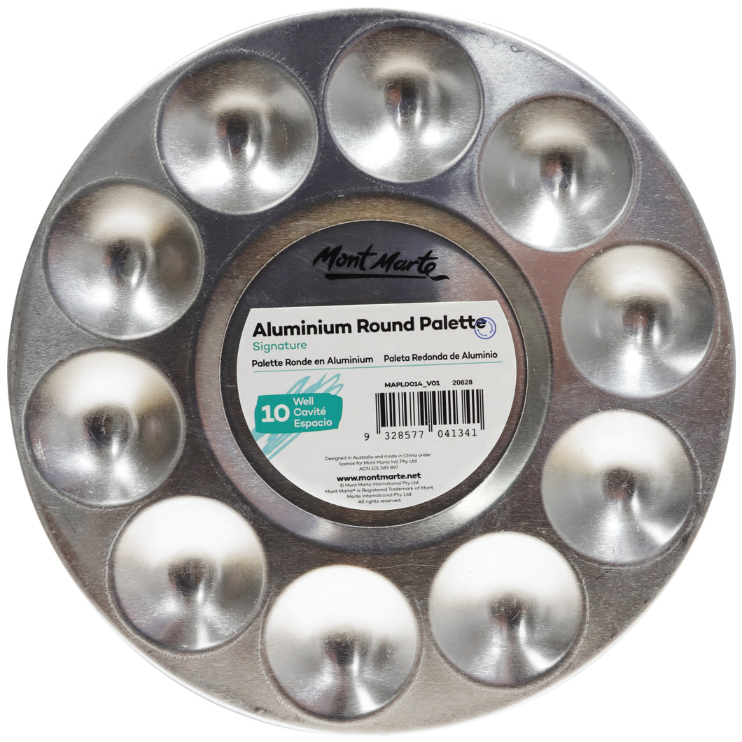 Monte Marte Aluminium Round Palette 10 Well