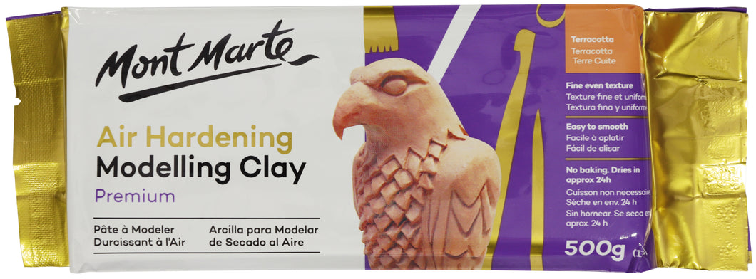 Monte Marte Air Hardening Modelling Clay - Terracotta 500g