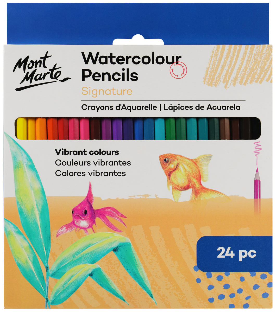 Monte Marte Watercolour Pencils 24pc